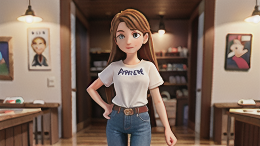 センターベルトループのあるジーンズの着こなし