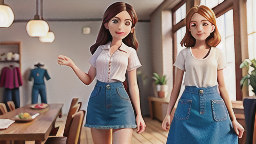 ラップ・スカートのコーディネート