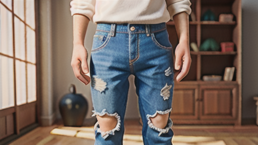 フライス 編みアイテムを使ったコーディネート例