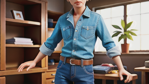 タテ落ちデニムの着こなし方