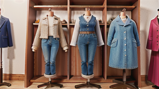 ブークレーを取り入れたコーディネート