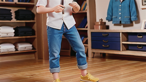 ロープ染めのデニム