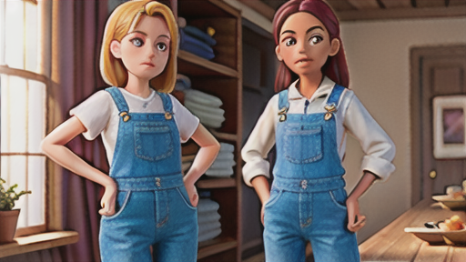 ウエスト ハイ オーバーオールズの着こなし