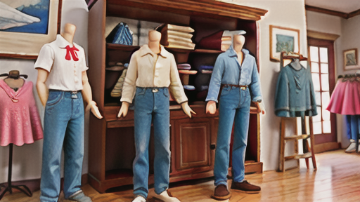 力織機で織られた生地を使った古着